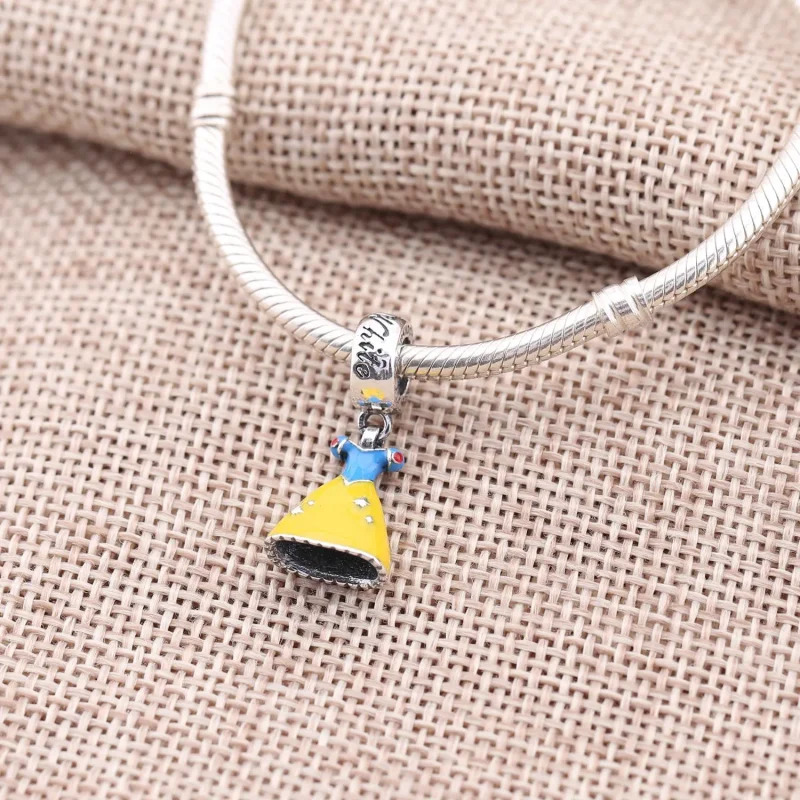 (imagine pentru) Disney, Rochia Albei-ca-Zăpada - 791579ENMX - Talismane PANDORA - Vizualizare 2