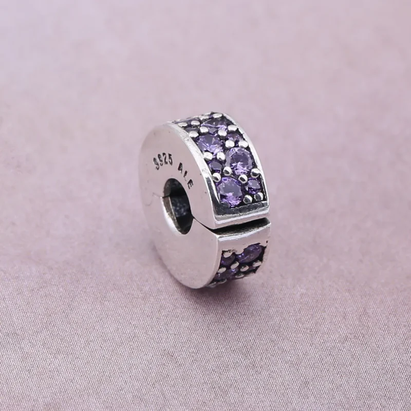 (imagine pentru) Eleganță strălucitoare mov - 791817CFP - Talismane PANDORA - Vizualizare 2