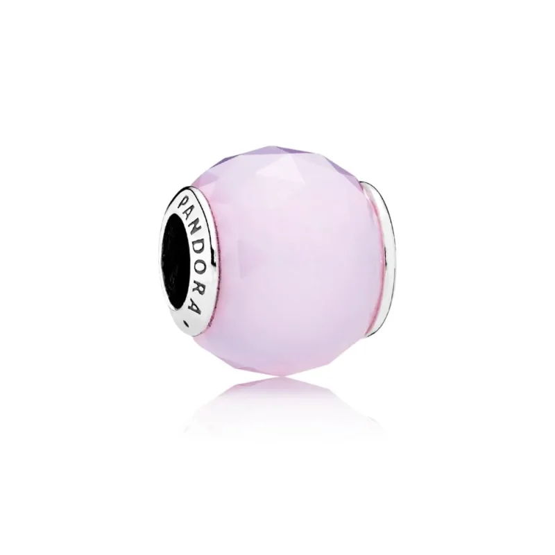 (imagine pentru) Faţete geometrice roz opalescent - PANDORA