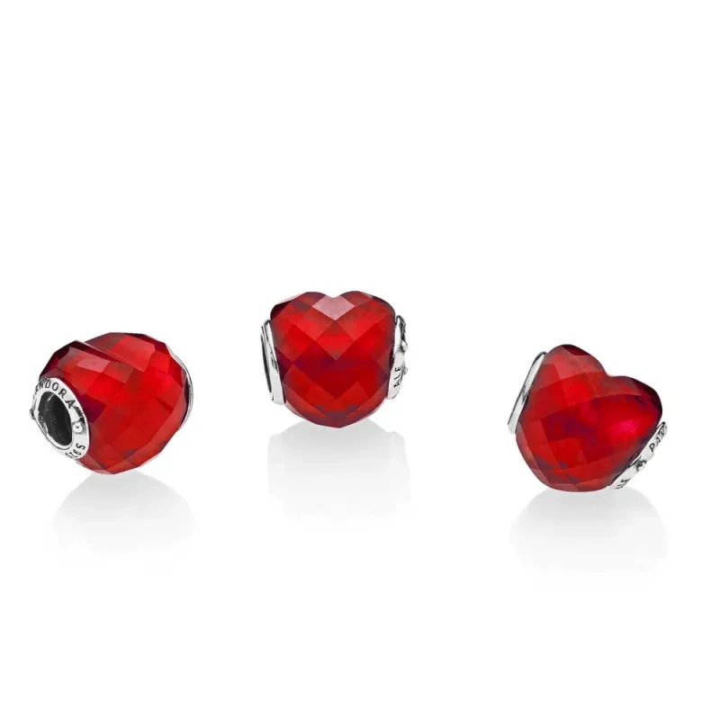 (imagine pentru) Forma dragostei fucsie - 796563NFR - Talismane PANDORA - Vizualizare 2