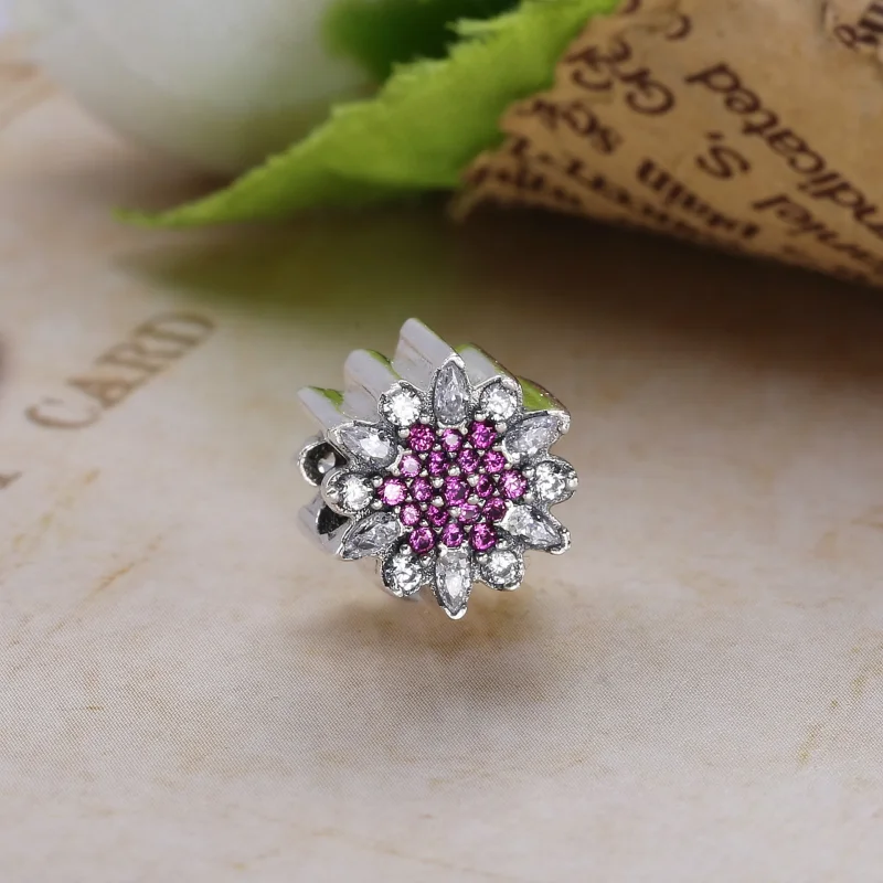 (imagine pentru) Ice crystal silver charm with clear cubic zirconia - 791764CZ - - Vizualizare 3