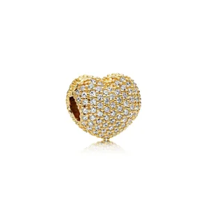 (imagine pentru) Inimă Pavé - 767156CZ - Talismane PANDORA