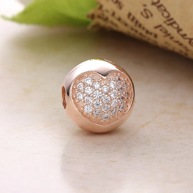 (imagine pentru) Inimă Pavé / MET - 781053CZ - Talismane PANDORA - Vizualizare 2
