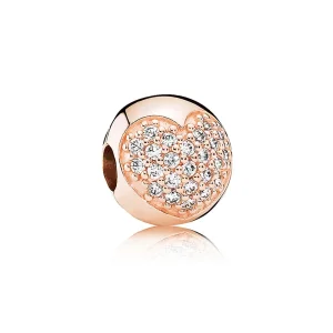 (imagine pentru) Inimă Pavé / MET - 781053CZ - Talismane PANDORA