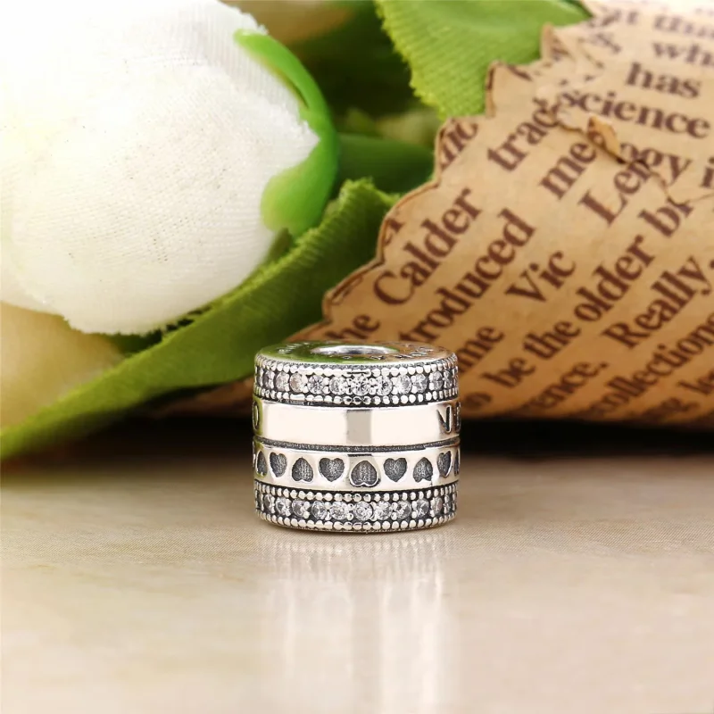 (imagine pentru) Inimi ale PANDORA rotitoare - 797402CZ - Talismane PANDORA - Vizualizare 3