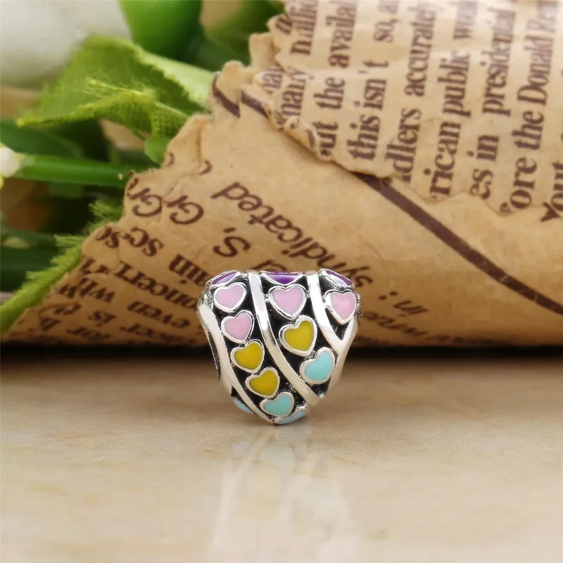 (imagine pentru) Inimi multicolore - 797019ENMX - Talismane PANDORA - Vizualizare 2