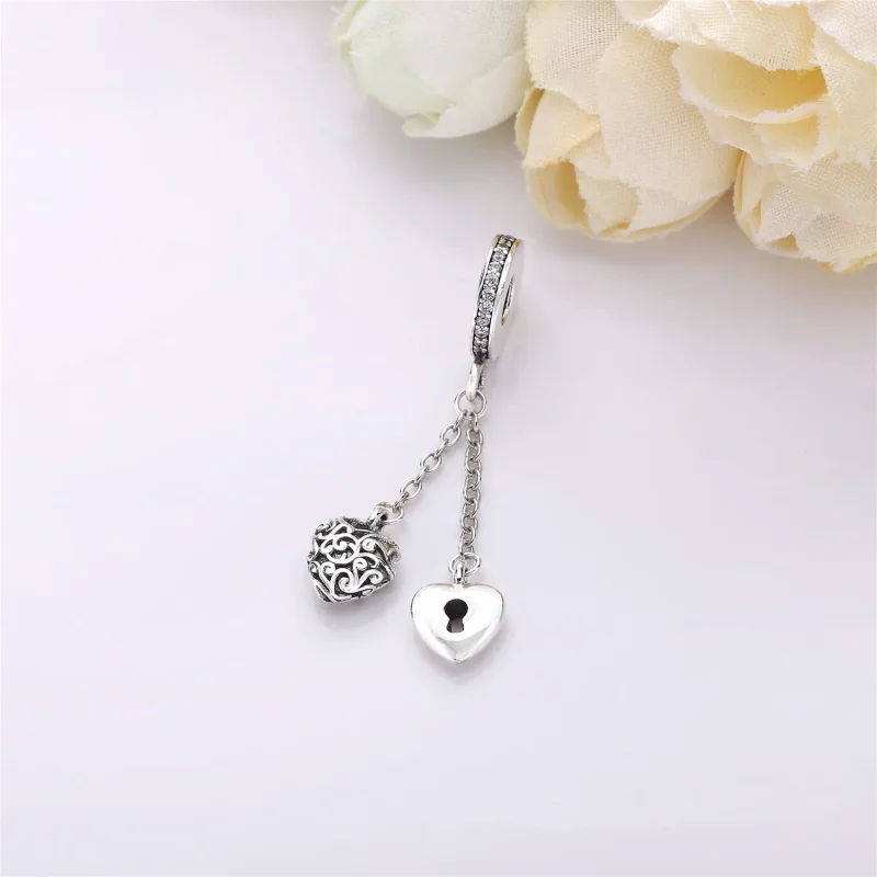 (imagine pentru) Lacăt & Inimă - 797642CZ - Talismane PANDORA - Vizualizare 2