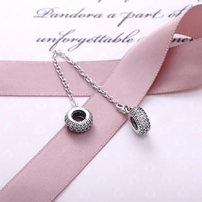 (imagine pentru) Lanţ de siguranţă - 791736CZ - Talismane PANDORA - Vizualizare 3