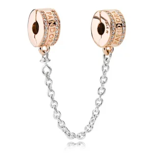 (imagine pentru) Lanţ de siguranţă cu logo PANDORA - 782057CZ - Talismane PANDORA