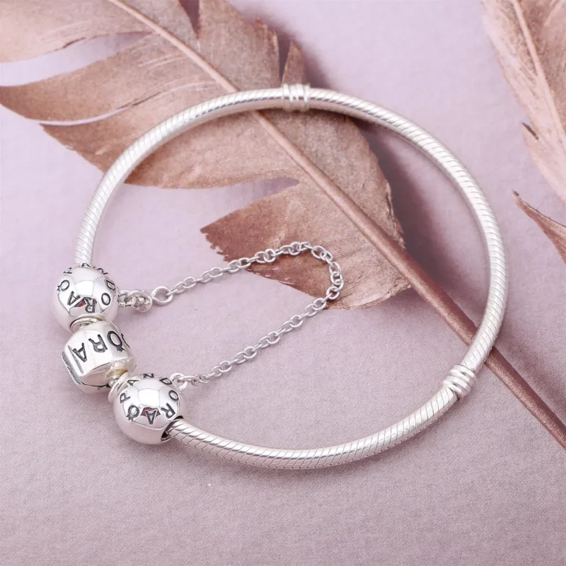 (imagine pentru) Lanț de siguranță Logo PANDORA - 791877 - Talismane PANDORA - Vizualizare 2