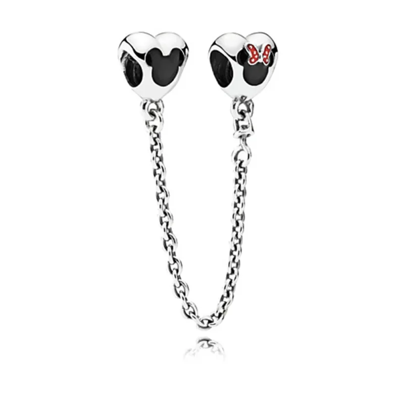 (imagine pentru) Lanț de siguranță PANDORA, Disney, Mickey si Minnie mouse din a