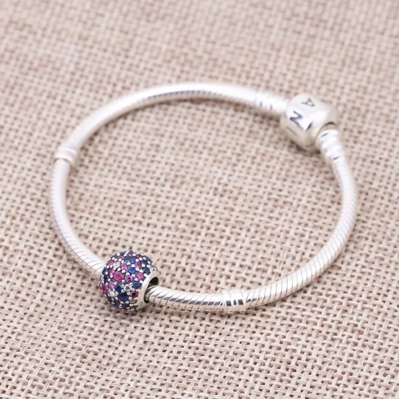 (imagine pentru) Talisman Minge roz-mix pavé - PANDORA - Vizualizare 2