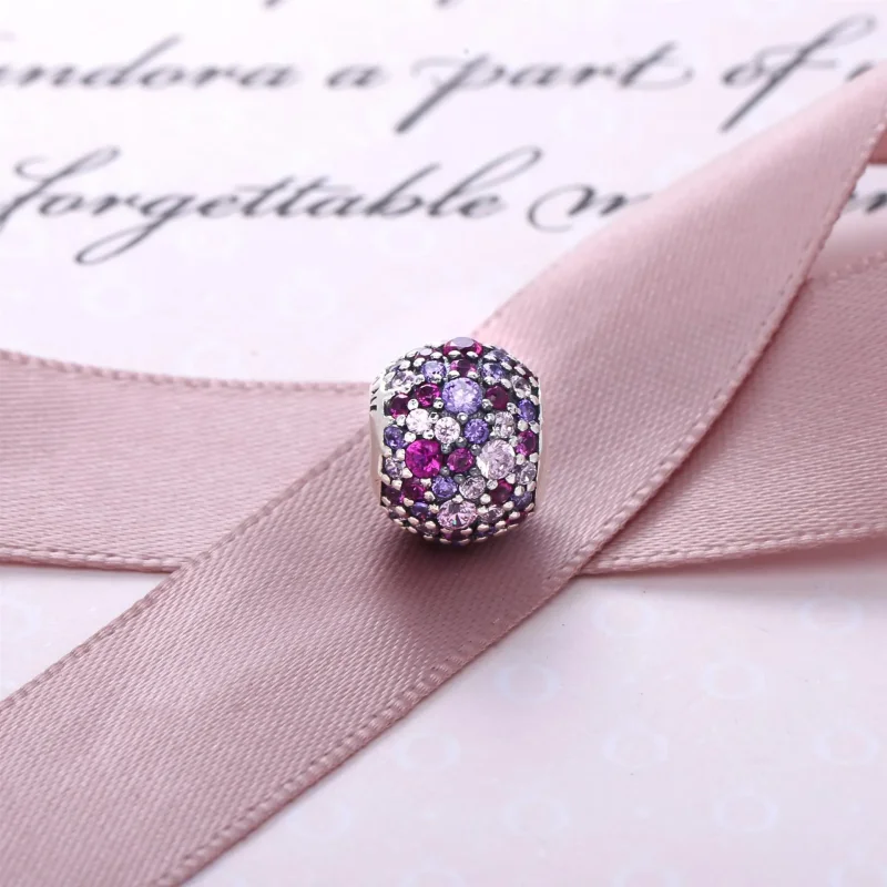 (imagine pentru) Talisman Minge roz-mix pavé - PANDORA - Vizualizare 3