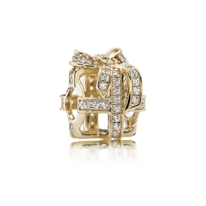(imagine pentru) Openwork gift charm in 14k with clear cubic zirconia - 750839CZ 