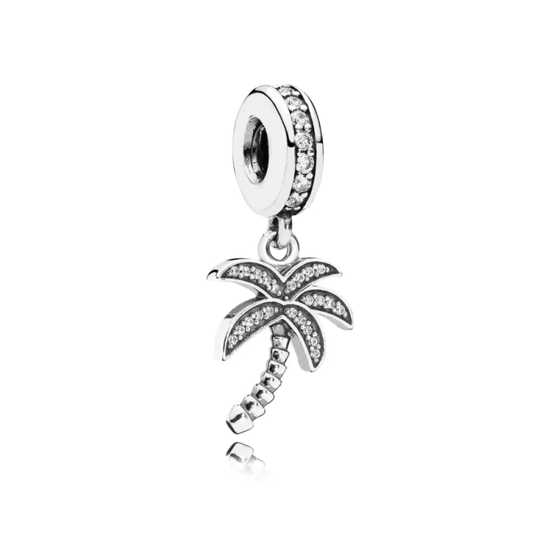 (imagine pentru) Pandantiv Palmier din argint 925, cu zirconiu cubic - 791540CZ -