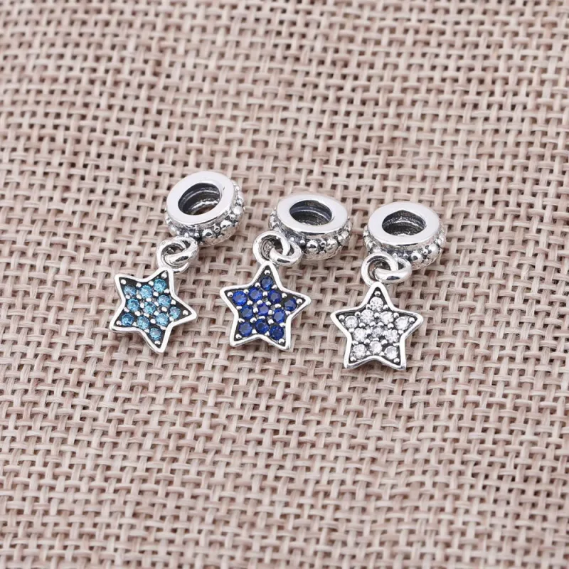 (imagine pentru) Talisman pavé stea albastră - PANDORA - Vizualizare 3