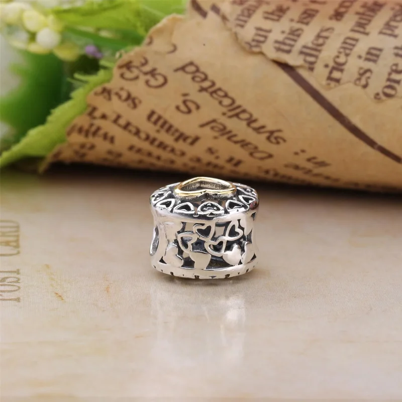 (imagine pentru) Talisman PANDORA, Cercul iubitor din argint, aur 14k - Vizualizare 3