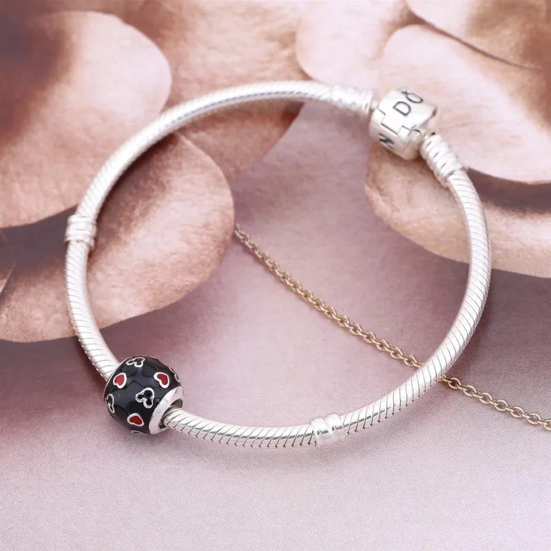 (imagine pentru) Talisman PANDORA, Disney, Mickey & Inimile din argint - Vizualizare 2
