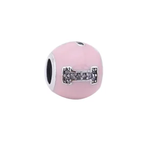 (imagine pentru) Talisman PANDORA, I Love animal de casă Roz din argint