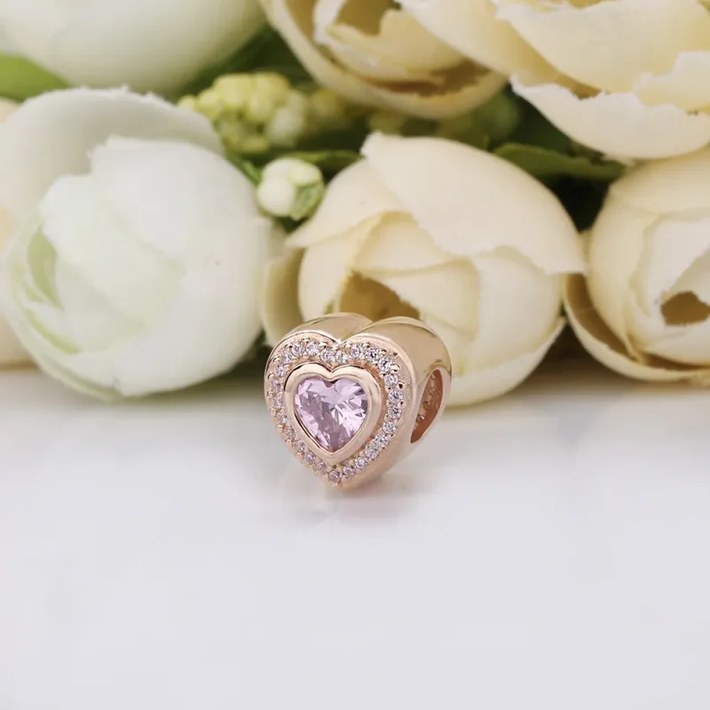 (imagine pentru) Talisman Iubire strălucitoare din PANDORA Rose - Vizualizare 3