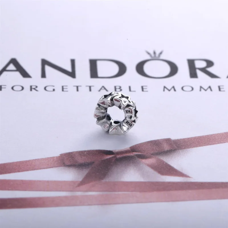(imagine pentru) Star silver spacer with clear cubic zirconia - 791783CZ - Talism - Vizualizare 3