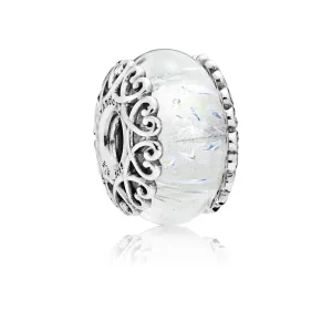(imagine pentru) Sticlă albă irizată - 797617 - Talismane PANDORA