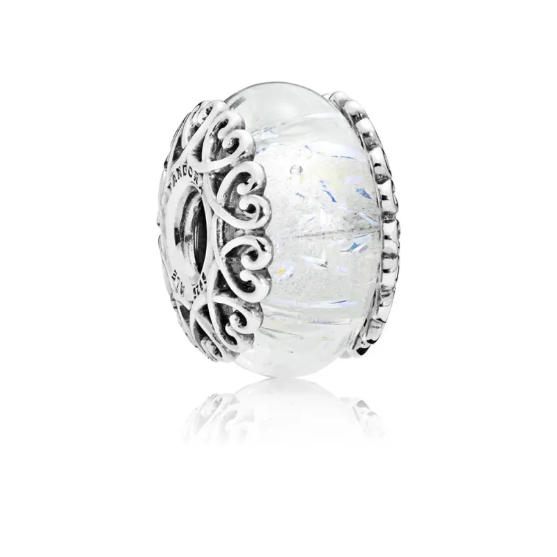 (imagine pentru) Sticlă albă irizată - 797617 - Talismane PANDORA