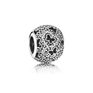 (imagine pentru) Talisman abstract micro pavé din argint 925 cu zirconiu cubic şi