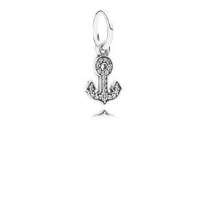(imagine pentru) Talisman Ancoră din argint 925, cu zirconiu cubic - 791533CZ - T