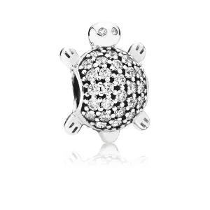 (imagine pentru) Talisman Broască ţestoasă din argint 925, cu zirconiu cubic - 79