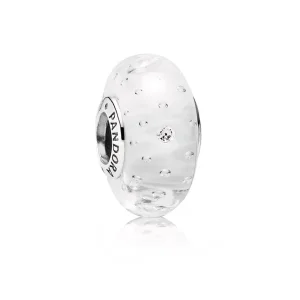 (imagine pentru) Talisman bule din sticlă de Murano albă - 791617CZ - Talismane P