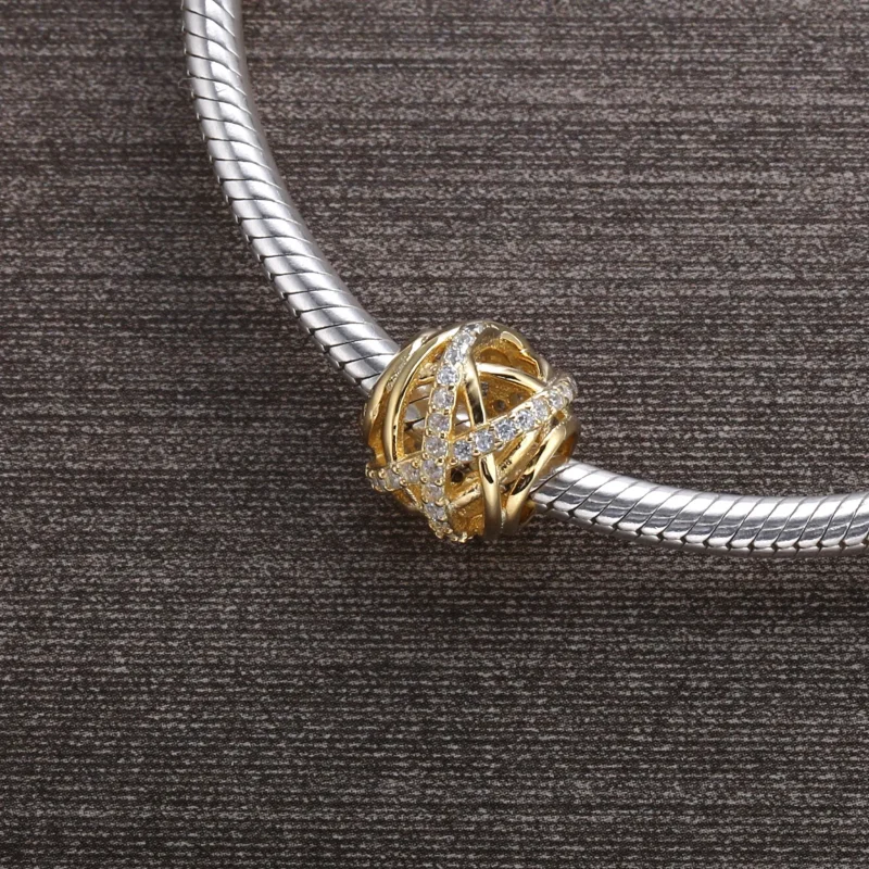 (imagine pentru) Talisman dantelat din aur de 14k cu zirconiu cubic - 750827CZ - - Vizualizare 2