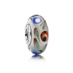 (imagine pentru) Talisman din sticlă de Murano albastră, roşie şi verde - 791614 