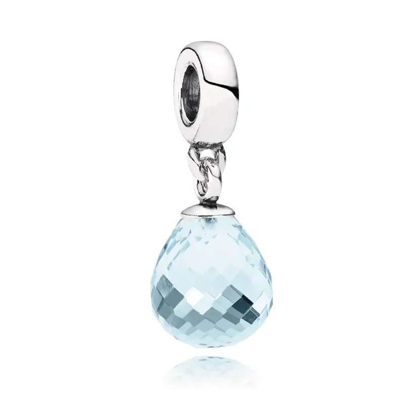 (imagine pentru) Talisman din sticlă de Murano fațetată albastră - 791602CLB - Ta