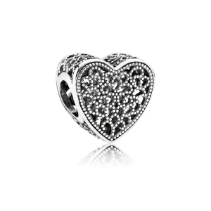 (imagine pentru) Talisman inimă dantelată din argint - 791811 - Talismane PANDORA