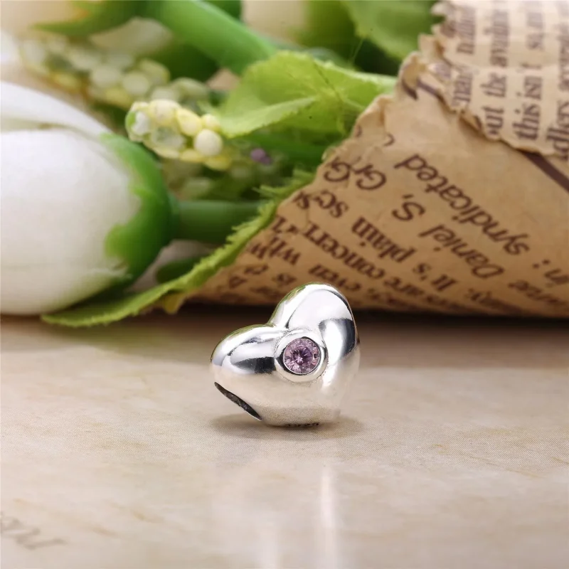 (imagine pentru) Talisman inimă strălucitoare roz - 790134PCZ - Talismane PANDORA - Vizualizare 3