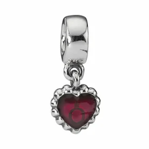 (imagine pentru) Talisman inimi împletite roșii - 790471EN07 - Talismane PANDORA