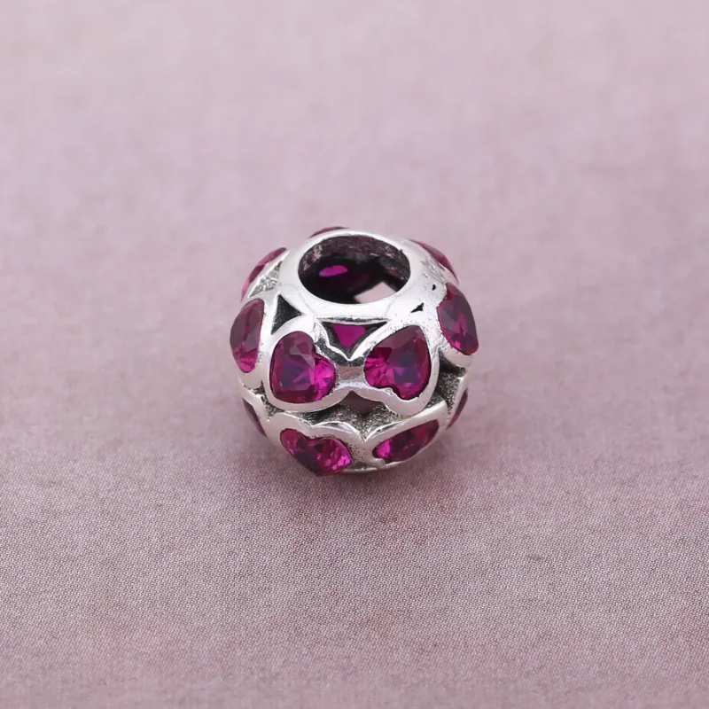 (imagine pentru) Talisman Legături de iubire roz fantezie - PANDORA - Vizualizare 2
