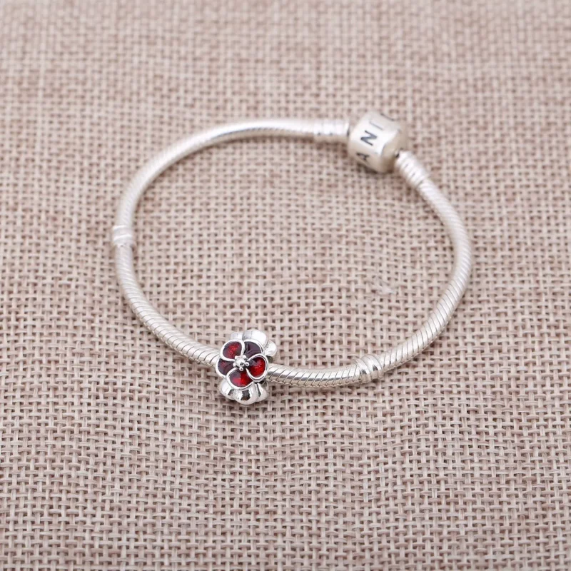 (imagine pentru) Talisman maci roşii - 790897EN07 - Talismane PANDORA - Vizualizare 2