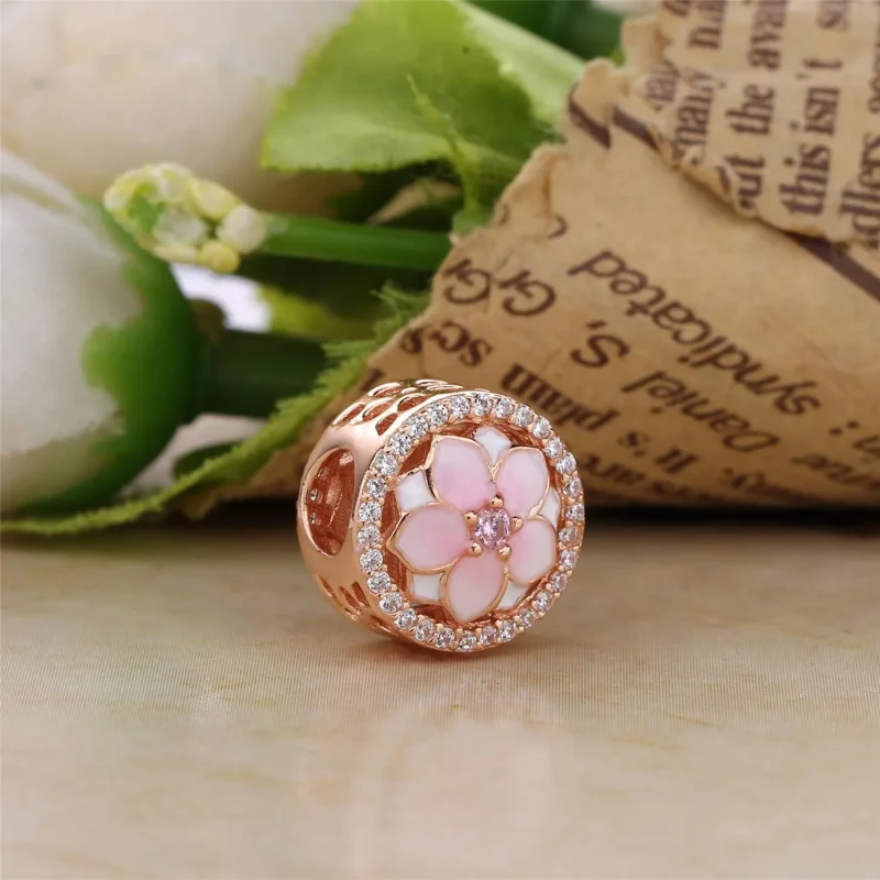 (imagine pentru) Talisman Magnolia floare din PANDORA Rose - Vizualizare 2