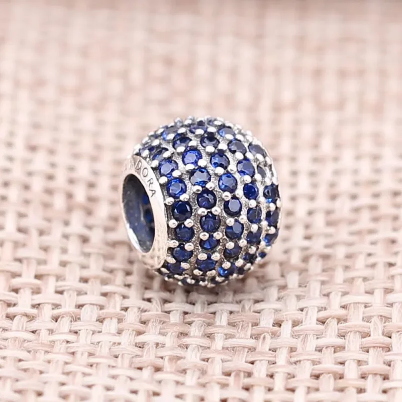 (imagine pentru) Talisman minge pavé albastră - 791051NCB - Talismane PANDORA - Vizualizare 2