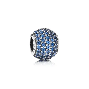 (imagine pentru) Talisman minge pavé albastră - 791051NCB - Talismane PANDORA