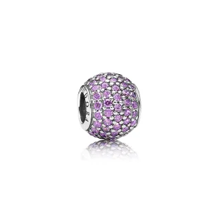 (imagine pentru) Talisman minge pavé mov fantezie - 791051CFP - Talismane PANDORA