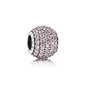 (imagine pentru) Talisman minge pavé roz - 791051PCZ - Talismane PANDORA