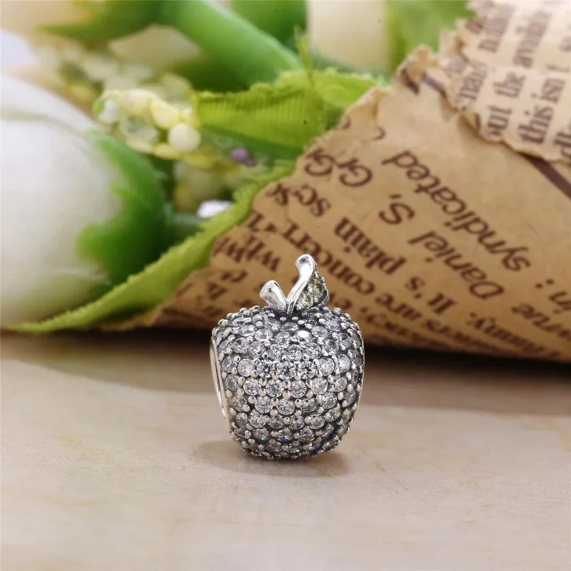 (imagine pentru) Talisman măr pavé din argint - 791485CFR PANDORA - Vizualizare 2