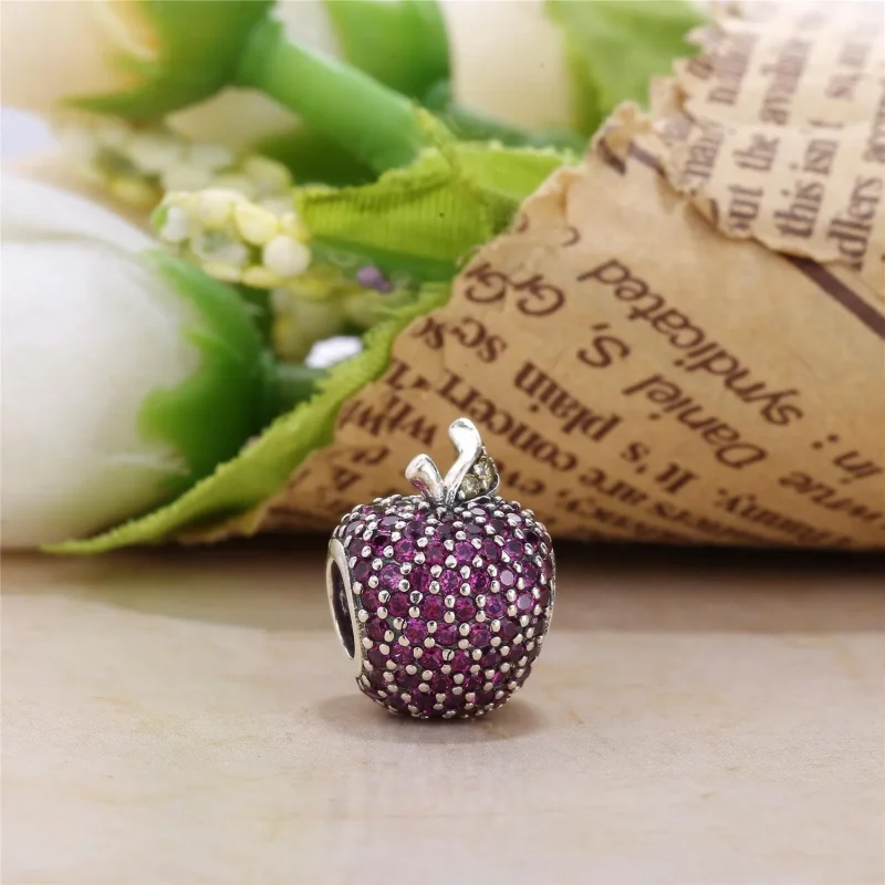 (imagine pentru) Talisman măr pavé din argint - 791485CFR PANDORA - Vizualizare 3