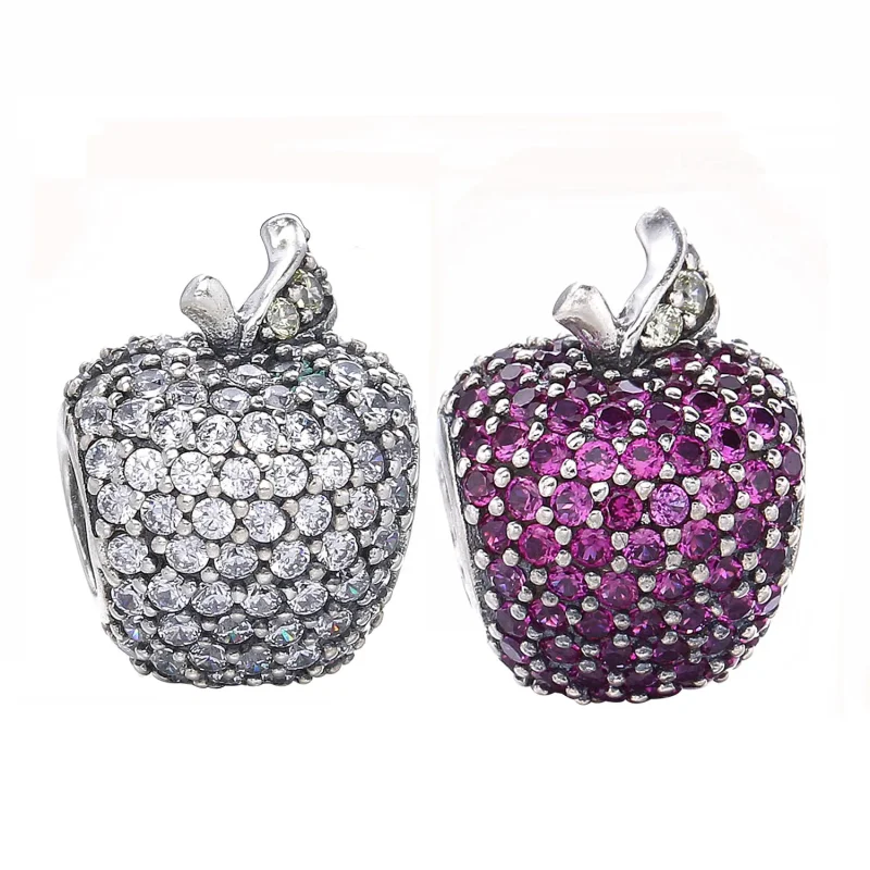 (imagine pentru) Talisman măr pavé din argint - 791485CFR PANDORA - Vizualizare 5