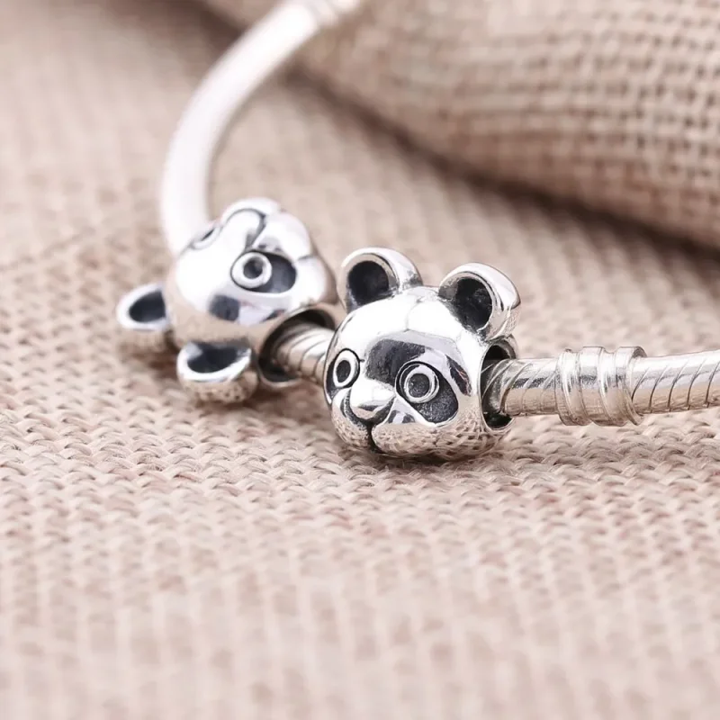(imagine pentru) Talisman Panda, din argint 925, cu email negru - 791745EN16 - Ta - Vizualizare 2