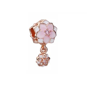 (imagine pentru) Talisman pandantiv Magnolia floare Palid Cerise din PANDORA Rose