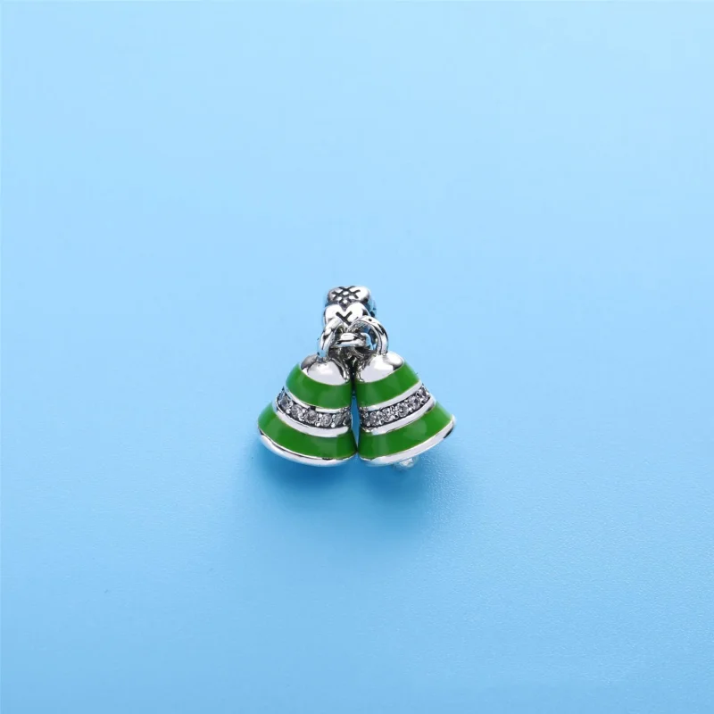 (imagine pentru) Talisman pandantiv PANDORA, Clopote verzi din argint - Vizualizare 2